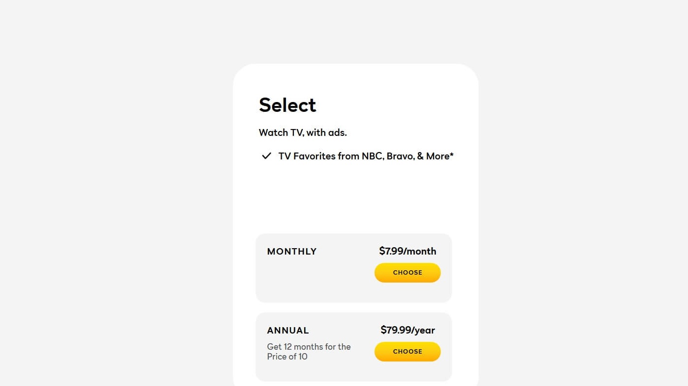 Peacock Users Can Now Subscribe To New ‘Select’ Plan To Save On The Cost