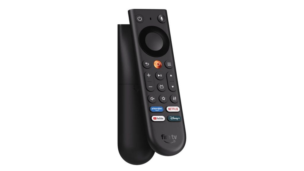 An image showing the front and back of Amazon's new Fire TV Remote for 2026